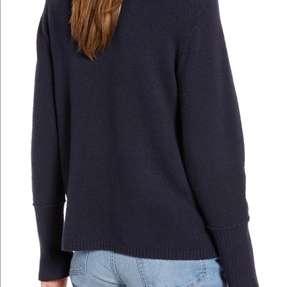 Something Navy V-Neck Sweater - Picture 2 of 7